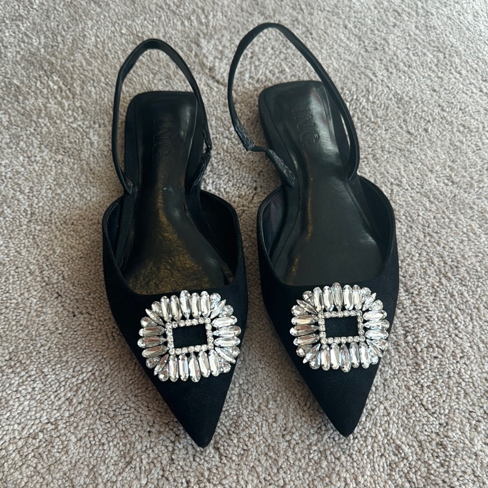 INC Melicity embellished slingback flats  - Picture 2 of 6